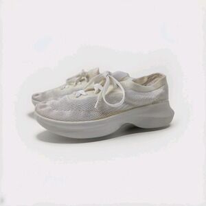 H&M Women's Cream Mesh Sneakers Size 10 / 41‎ EU – Lightweight Casual